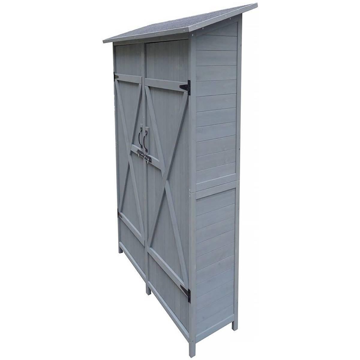 Habitat et Jardin Armoire de jardin  Espacio  - 140 x 49 x 162 cm - Anthracite