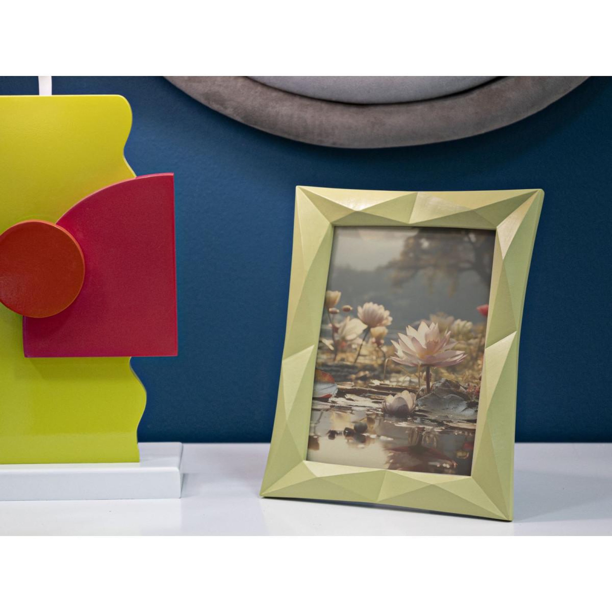 Voir la diapositive 5 : Paris Prix Cadre Photo Déco en Résine  Greeny  15x20cm Vert