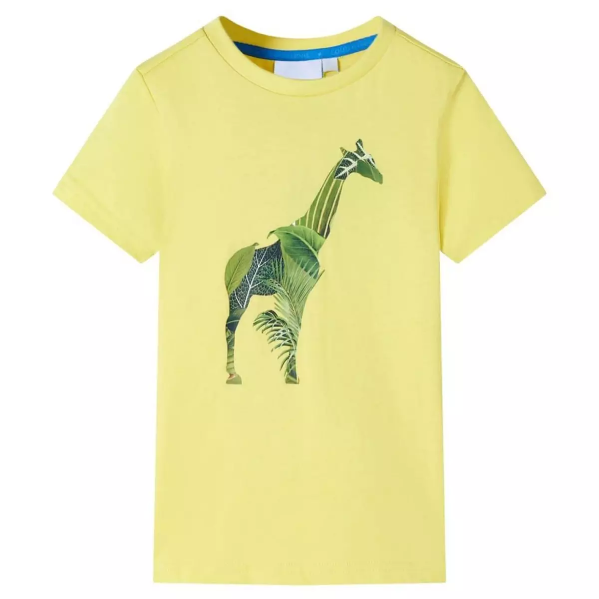 VIDAXL T-shirt pour enfants jaune 128