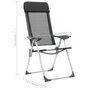 Voir la diapositive 6 : VIDAXL Chaise pliante de camping lot de 2 Noir Aluminium
