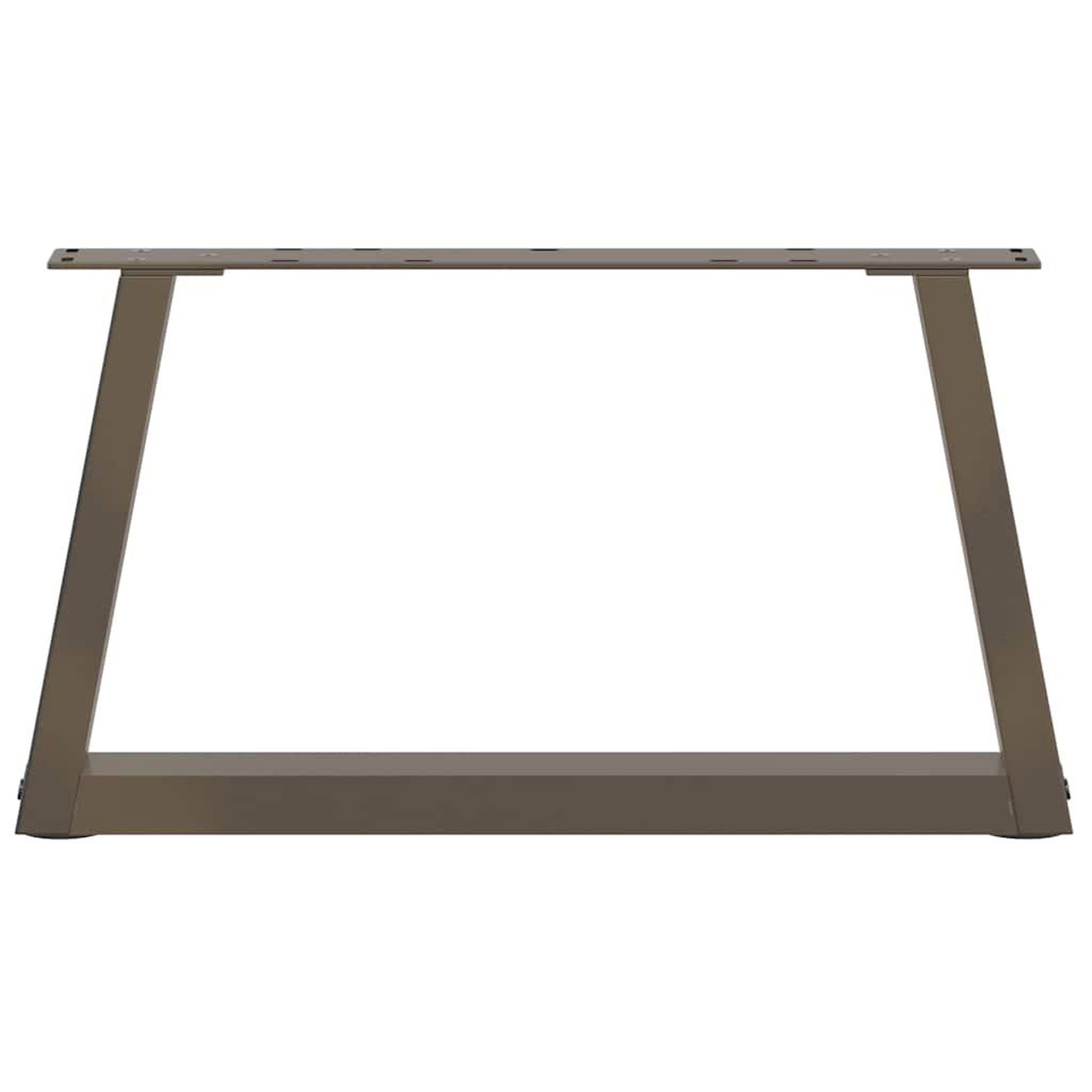 Voir la diapositive 5 : VIDAXL Pieds de table a manger forme V 2 pcs acier naturel acier