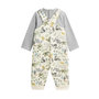 Voir la diapositive 2 : Petit Béguin Ensemble salopette bébé en molleton et t-shirt Boavista