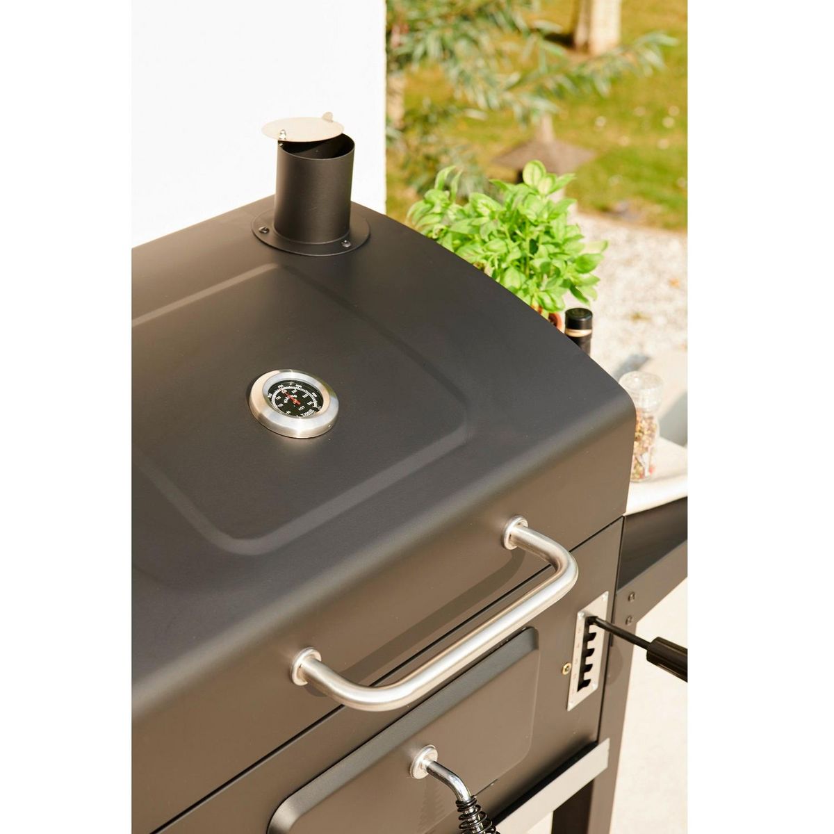 GARDENSTAR Barbecue charbon - Acier - 61x45.5cm - TITAN