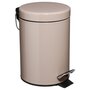 Voir la diapositive 1 : FIVE Poubelle de Salle de Bain  Métal  3L Taupe