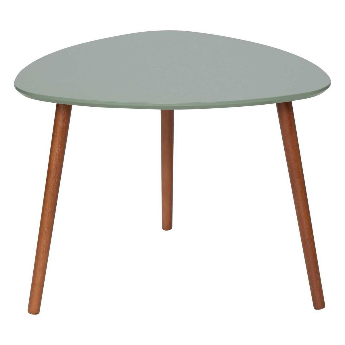 ATMOSPHERA Lot de 3 tables d'appoint design Mileo - Vert, ocre et blanc