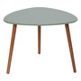 Voir la diapositive 3 : ATMOSPHERA Lot de 3 tables d'appoint design Mileo - Vert, ocre et blanc