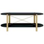 Voir la diapositive 5 : VIDAXL Table basse Noir 110x48x40 cm Bois d'ingenierie