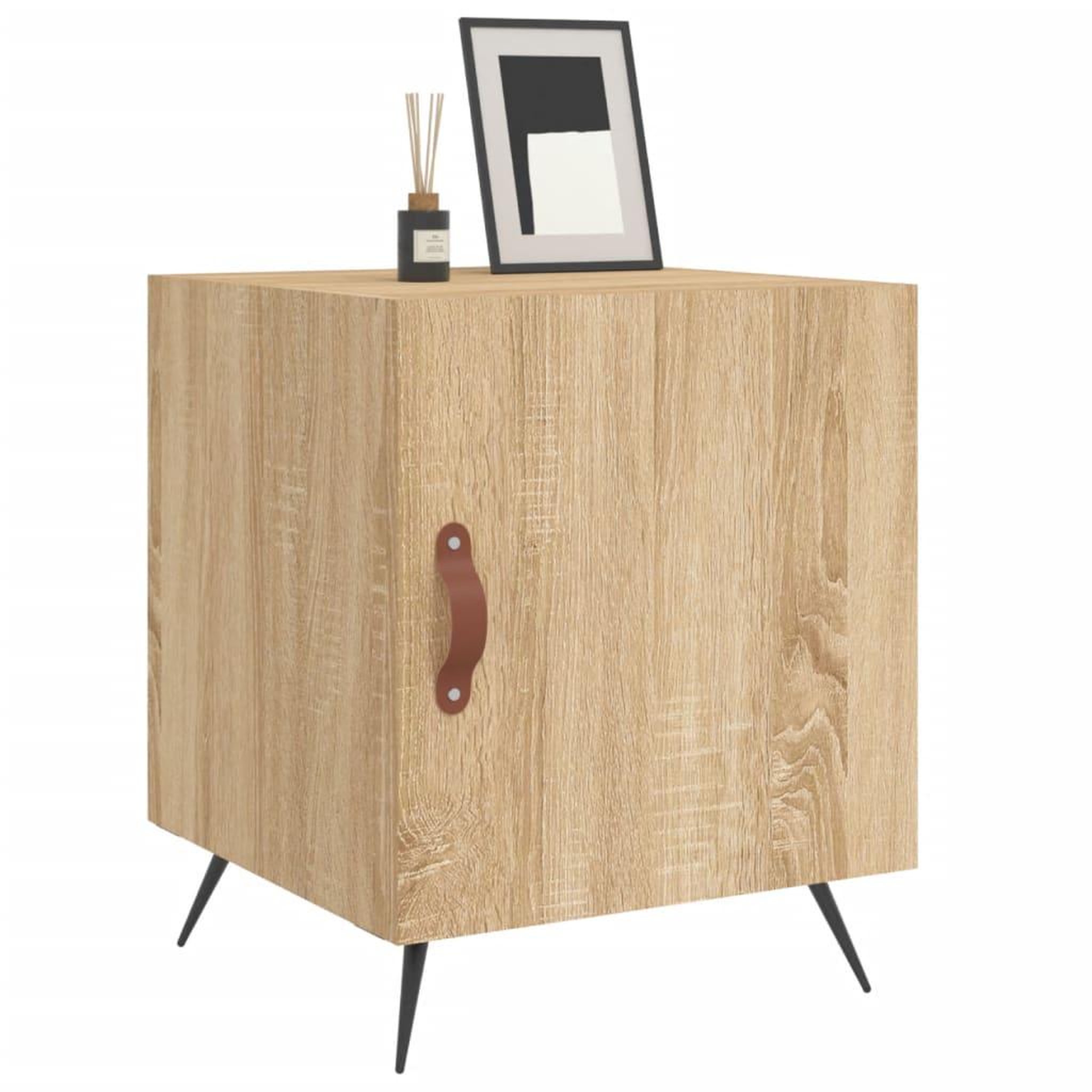 Voir la diapositive 4 : VIDAXL Tables de chevet 2 pcs chene sonoma 40x40x50 cm bois ingenierie