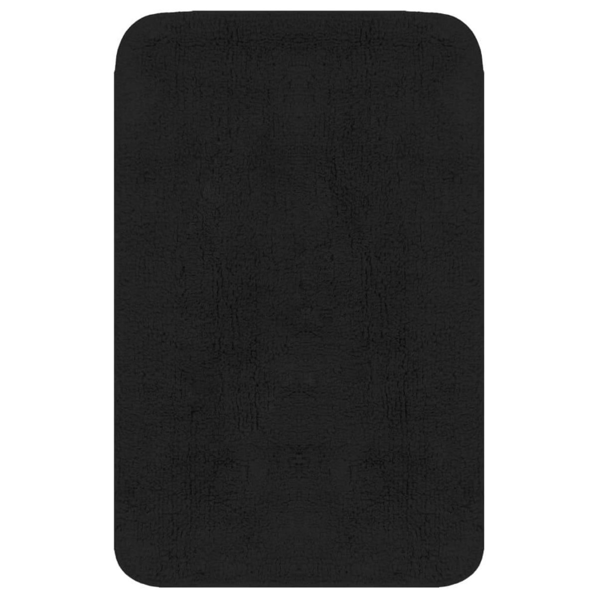 VIDAXL Tapis de salle de bain 2 pcs Tissu Anthracite