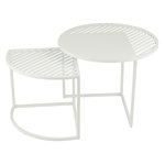 Paris Prix Lot de 2 Tables d'Appoint de Jardin  Celie  60cm Blanc
