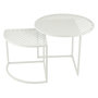Voir la diapositive 1 : Paris Prix Lot de 2 Tables d'Appoint de Jardin  Celie  60cm Blanc