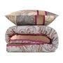 Voir la diapositive 3 : GENERIQUE Parure de lit - 1 housse de couette 220 x 240 cm + 2 taies d'oreiller 60 x 60 cm - 65% coton, 35% polyester - Gris