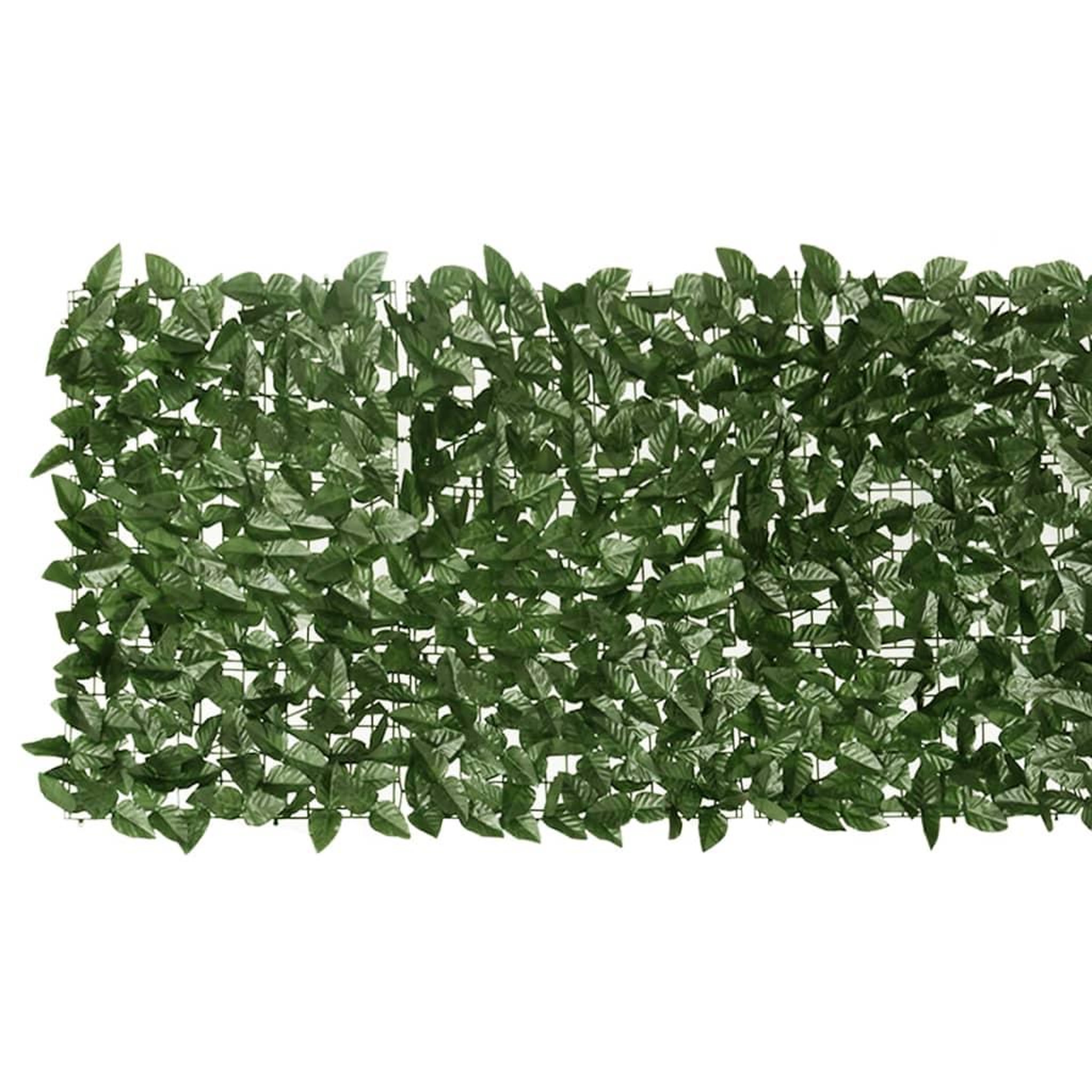 Voir la diapositive 3 : VIDAXL Ecran de balcon avec feuilles vert fonce 400x75 cm