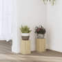Voir la diapositive 1 : VIDAXL Supports pour plantes 2 pcs chene sonoma bois d'ingenierie