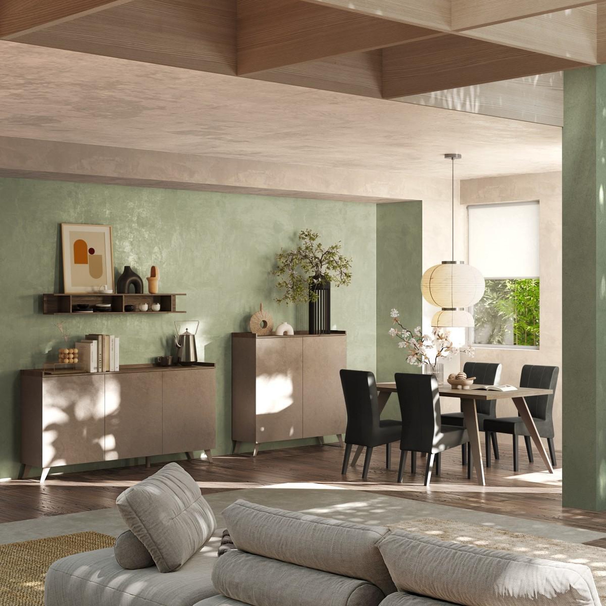 Voir la diapositive 4 : JLC KREATION Buffet moderne 3 portes 180cm RADOST