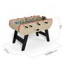 Voir la diapositive 5 : PLAY4FUN Baby-foot Olympic avec Monnayeur intégré, Barres Télescopiques et 10 Balles en Liège 149,5 x 77 x 95 cm  - Bois Clair
