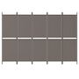 Voir la diapositive 3 : VIDAXL Cloison de separation 5 panneaux Anthracite 250x200 cm Tissu