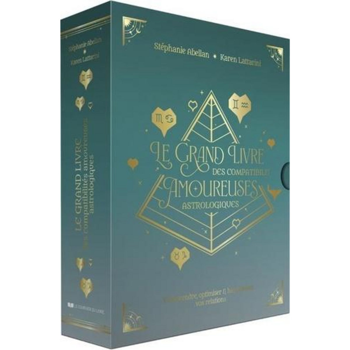 LE GRAND LIVRE DES COMPATIBILITES AMOUREUSES ASTROLOGIQUES. COFFRET EN 2 VOLUMES - AVEC UN ASTRO-MEMO CARTONNE, Abellan Stéphanie