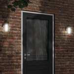 VIDAXL Applique murale d'exterieur noir acier inoxydable