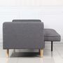 Voir la diapositive 6 : Paris Prix Canapé Convertible 3 Places Scandinave  Navya  Gris Foncé