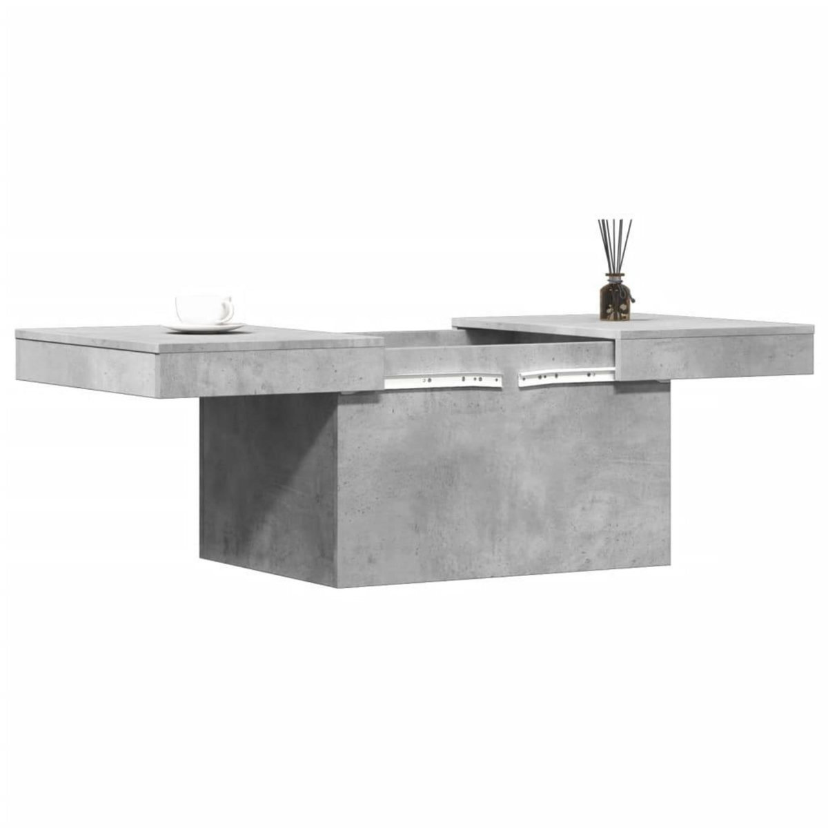 VIDAXL Table basse gris beton 100x55x40 cm bois d'ingenierie