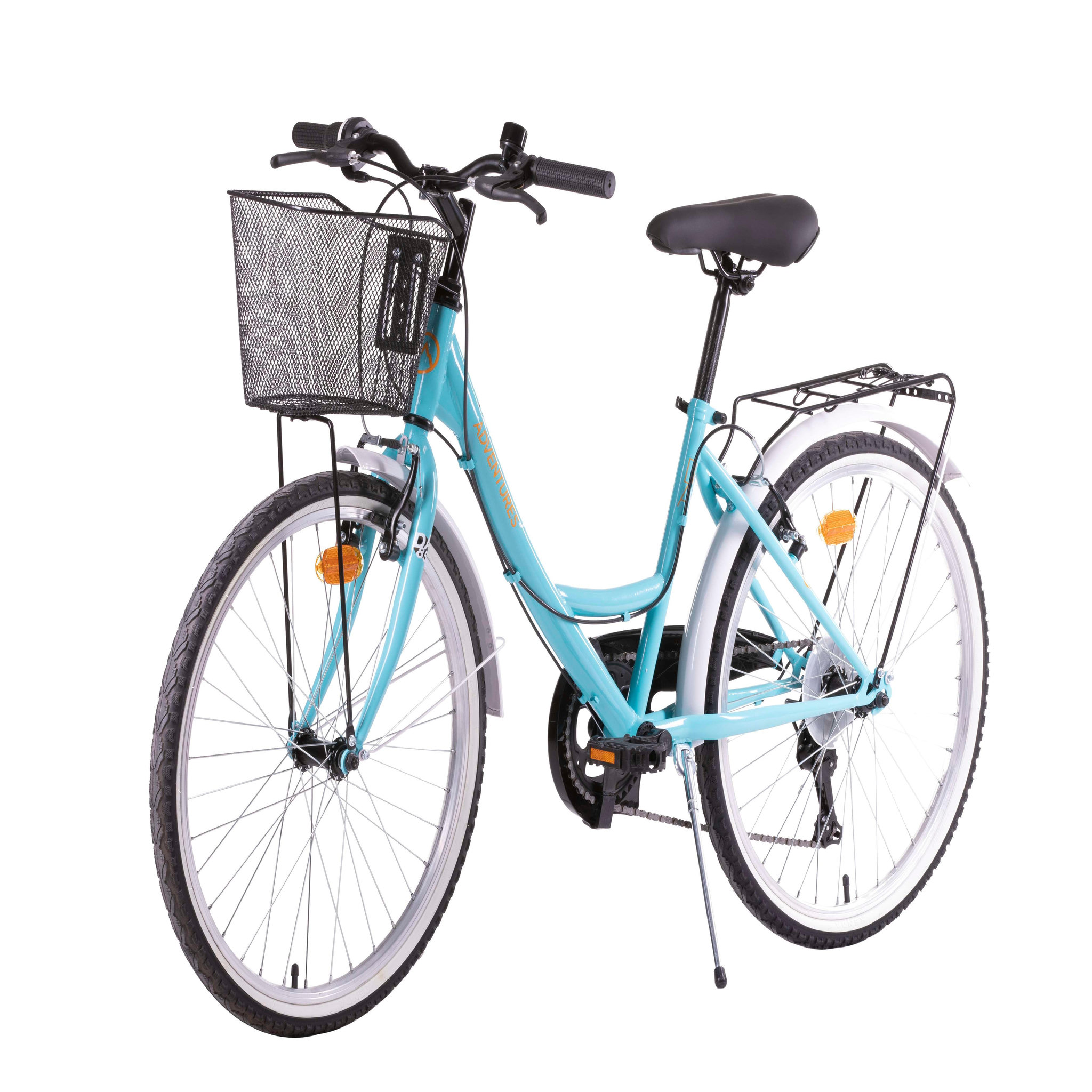 Voir la diapositive 3 : DISCOVERY ADVENTURES Vélo enfant ( 140/160 cm) - Modèle 24'' Ville  Discovery Adventures   - 6 vitesses - Enjambement bas – Freins V-Brake - Shimano - Béquille - équipé City