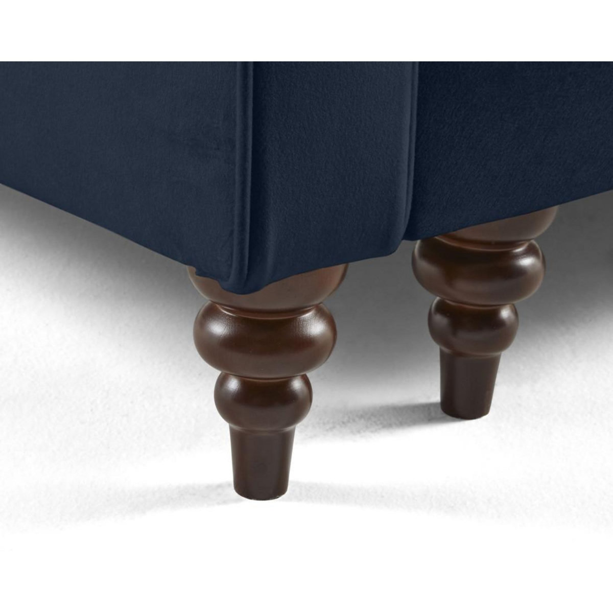 BEST MOBILIER Flamingo - canapé d'angle droit 4 places convertible en velours