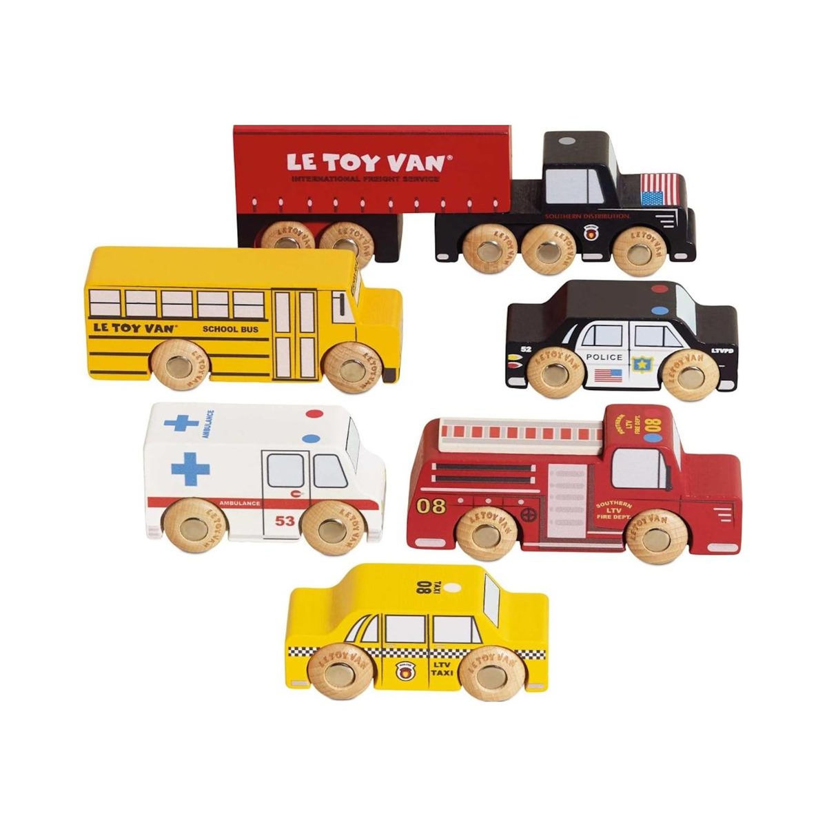 Le Toy Van Voitures de New York en bois