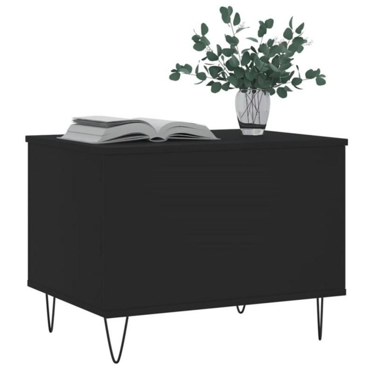 VIDAXL Table basse Noir 60x44,5x45 cm Bois d ingénierie