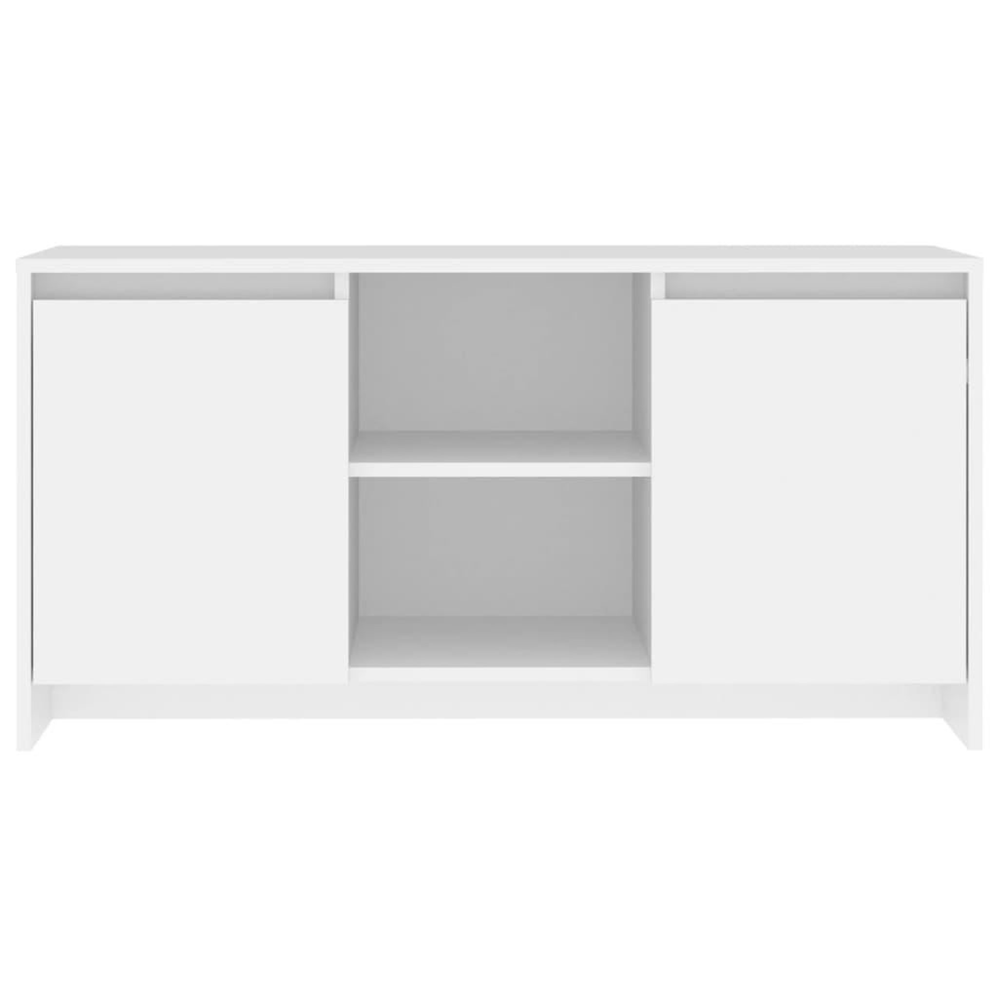 Voir la diapositive 3 : VIDAXL Meuble TV Blanc 102x37,5x52,5 cm Bois d'ingenierie
