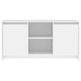 Voir la diapositive 3 : VIDAXL Meuble TV Blanc 102x37,5x52,5 cm Bois d'ingenierie