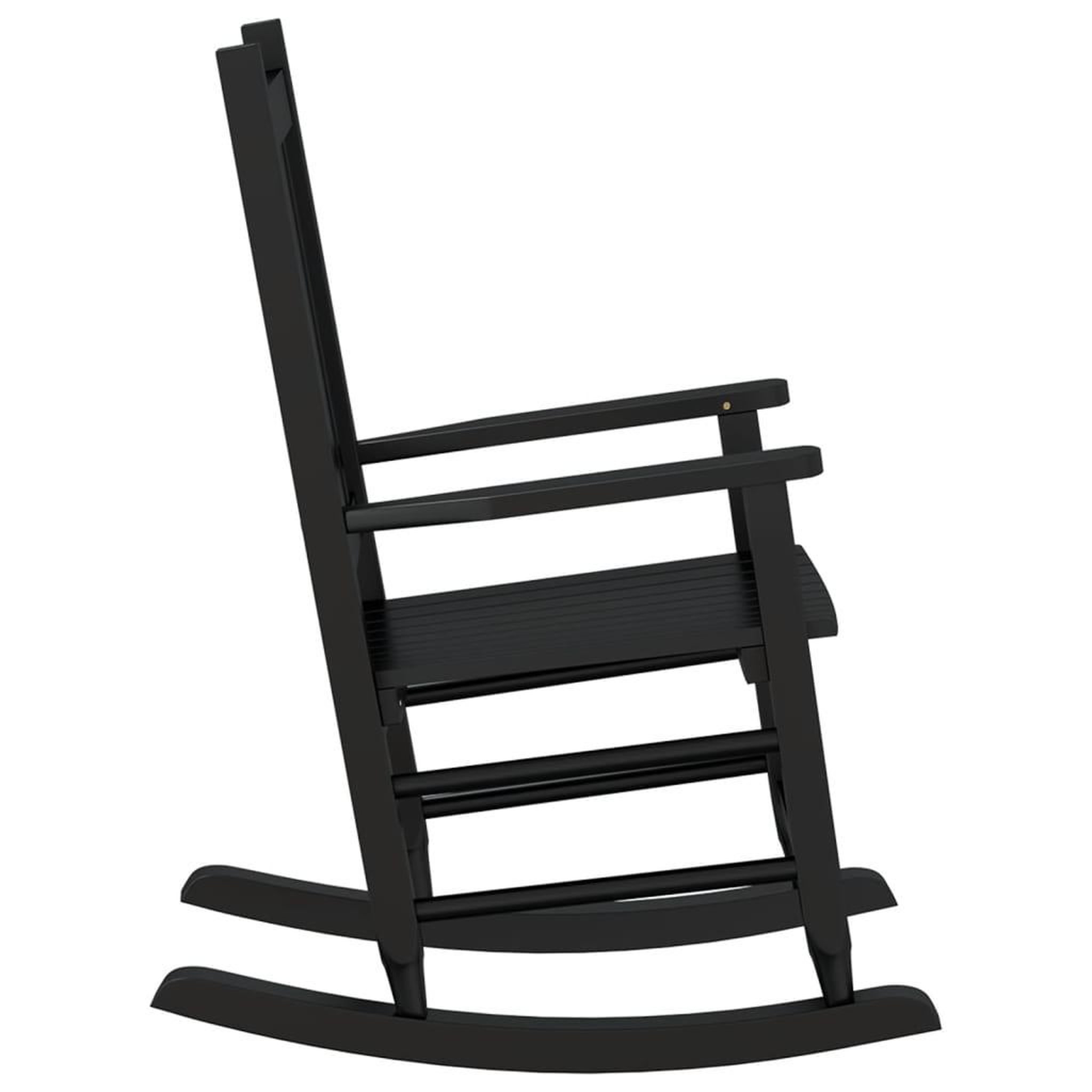 Voir la diapositive 5 : VIDAXL Chaise a bascule enfants noir bois de peuplier massif