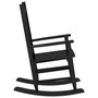 Voir la diapositive 5 : VIDAXL Chaise a bascule enfants noir bois de peuplier massif