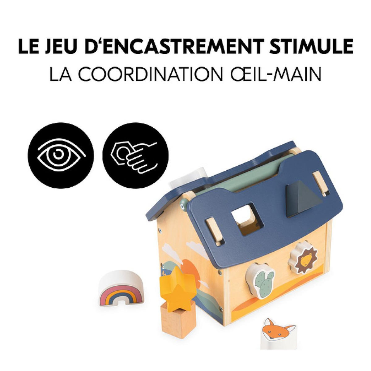 HAUCK Puzzle à encastrer en bois