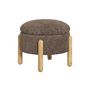 Voir la diapositive 2 : LISA DESIGN Rosie - pouf - en tissu bouclette