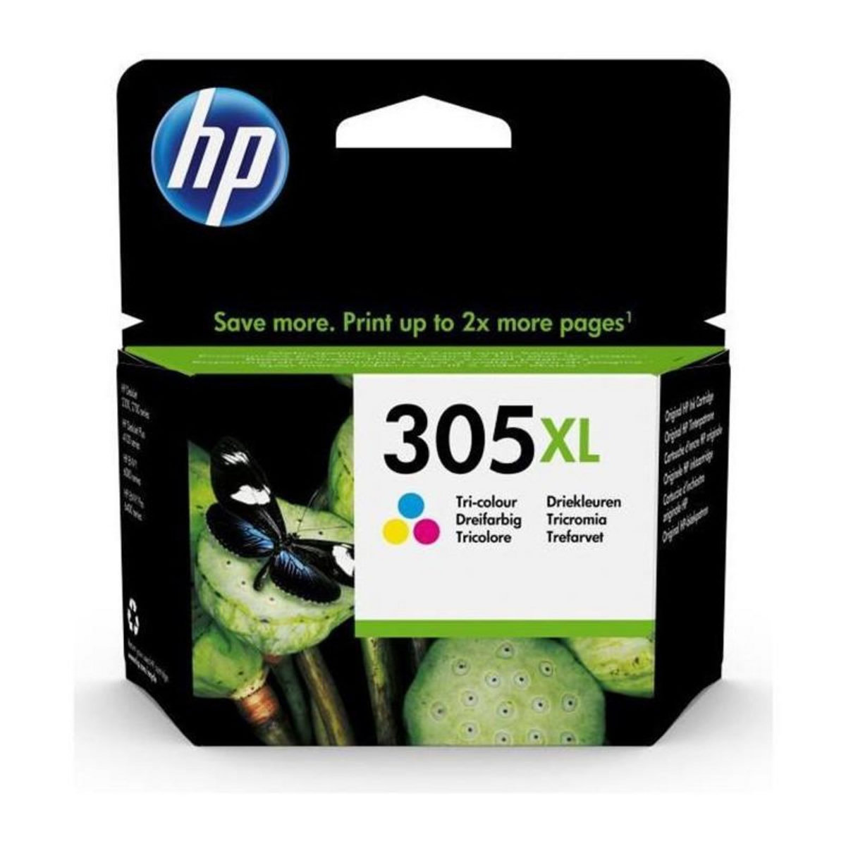 HP HP 305XL Cartouche dencre trois couleurs grande capacite authentique 3YM63AE pour DeskJet 2300/2710/2720/Plus4100, Envy 6000