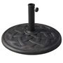 Voir la diapositive 2 : HOMCOM Pied de parasol base de lestage de parasol rond résine imitation fonte motif rosace diamètre 57 cm poids net 19 Kg