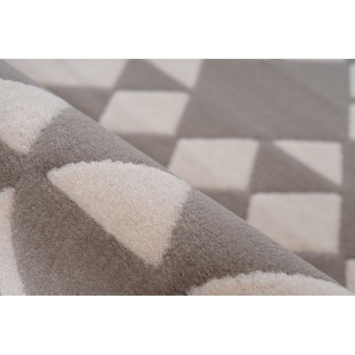 Paris Prix Tapis Ethnique à Poils Courts  Esperanto VI  Taupe