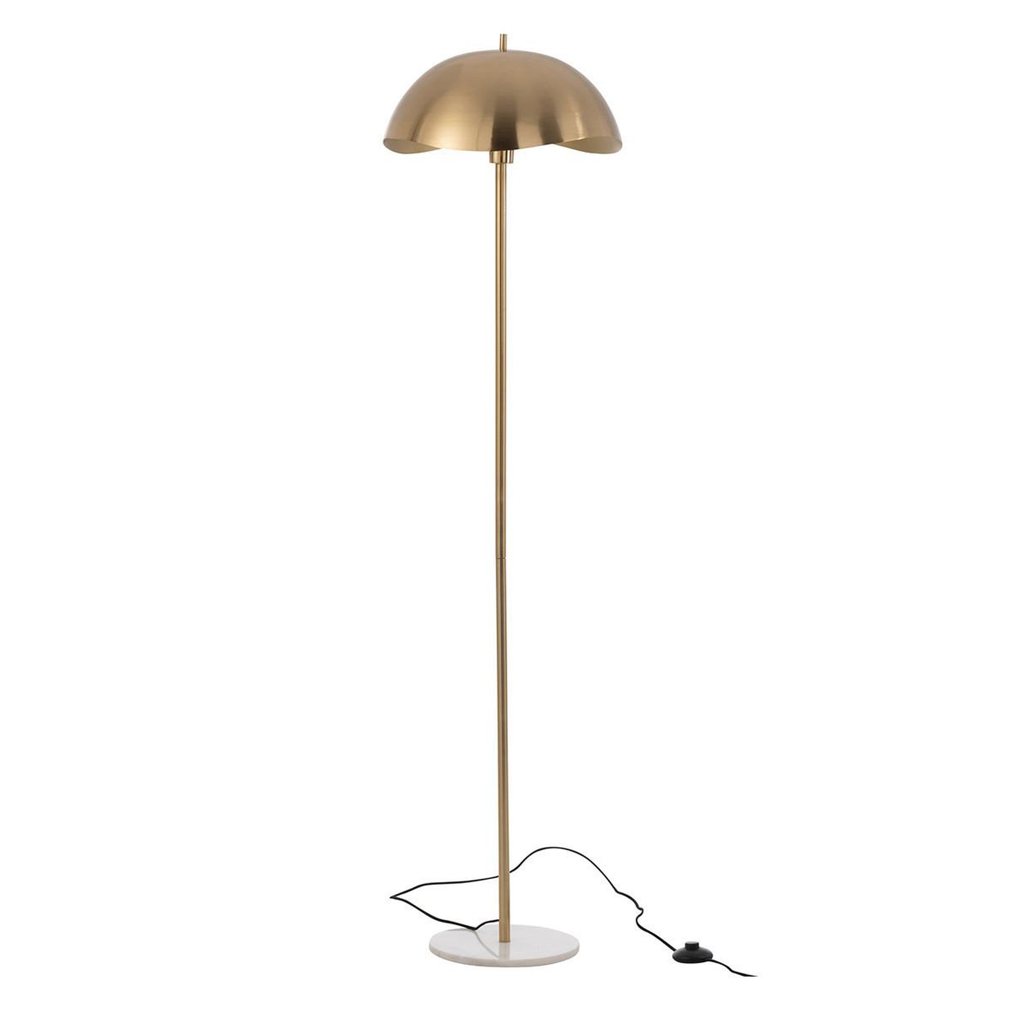 J-LINE Lampadaire en métal  elias  150cm or
