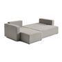 Voir la diapositive 3 : BEST MOBILIER Topaze - canapé d'angle réversible - 4 places - convertible avec coffre - en tissu bouclette