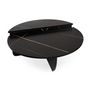 Voir la diapositive 5 : Paris Prix Lot de 2 Tables Basses Design  Armango  90cm Noir Marbré