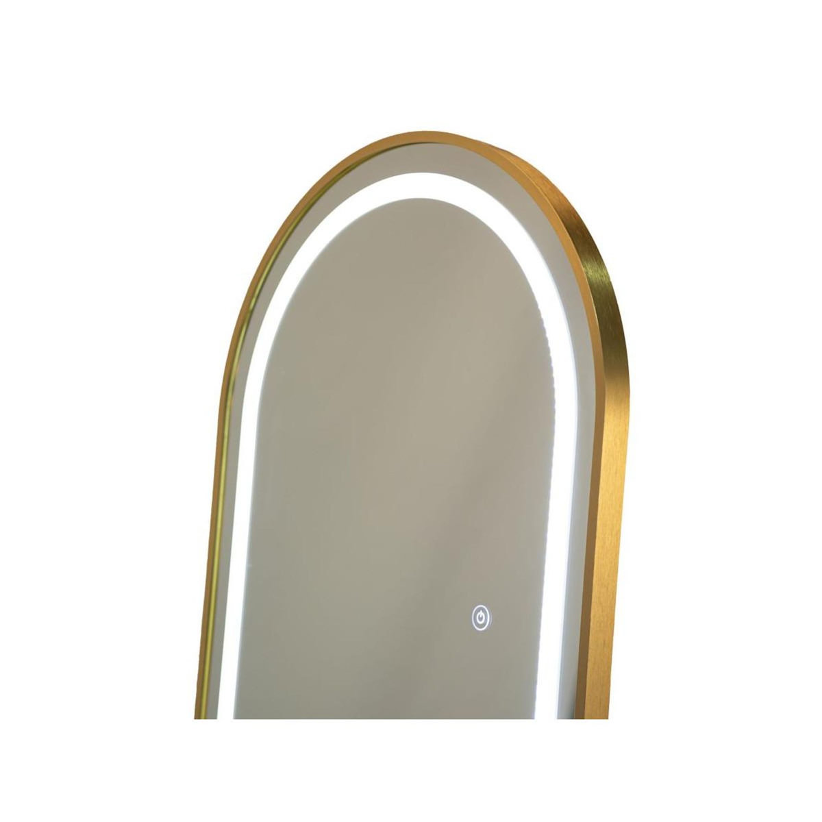 Paris Prix Miroir sur Pied LED  Simple Arc  160cm Or