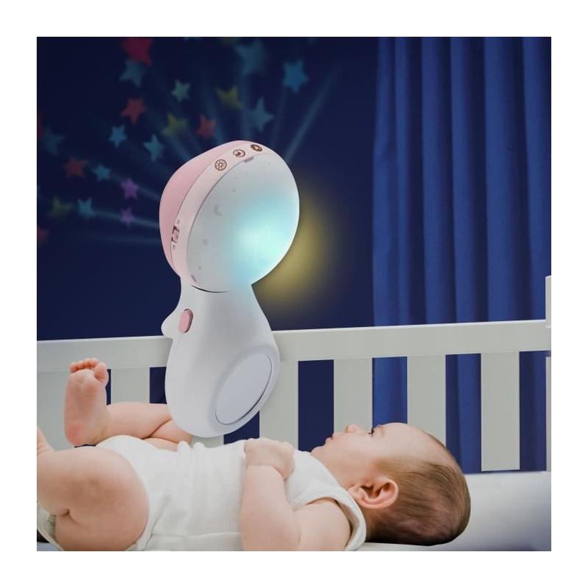 Voir la diapositive 3 : INFANTINO Mobile musical et projecteur - INFANTINO - Douce Nuit 3-en1 - Rose