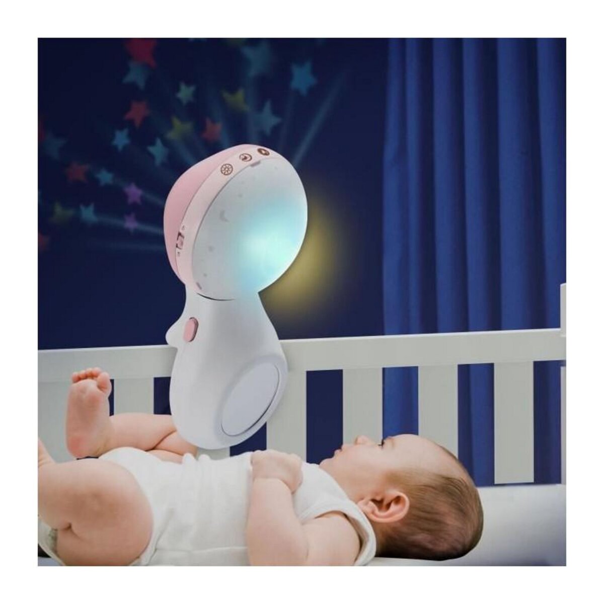 INFANTINO Mobile musical et projecteur - INFANTINO - Douce Nuit 3-en1 - Rose