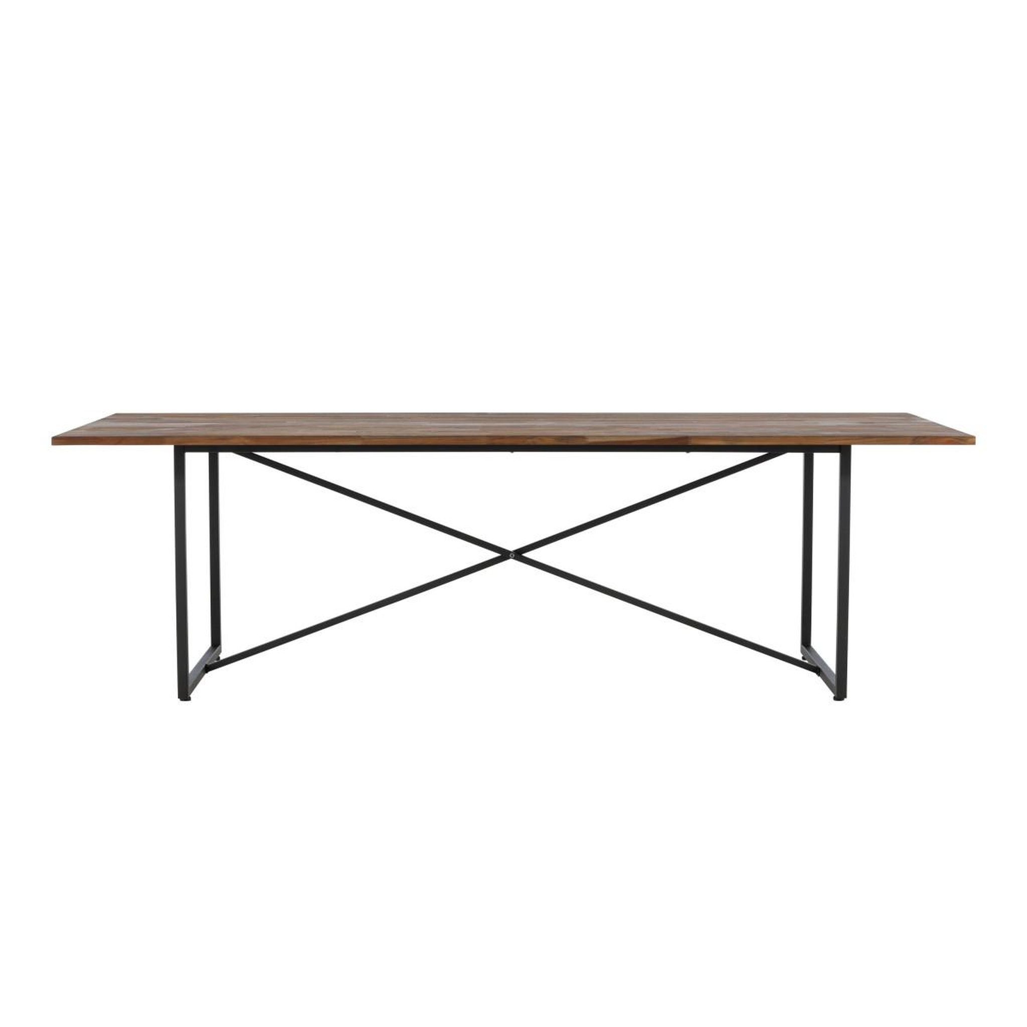 Voir la diapositive 3 : Paris Prix Table à manger en teck  padang  250cm marron