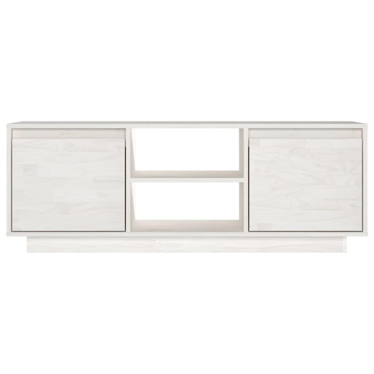 VIDAXL Meuble TV Blanc 110x30x40 cm Bois de pin massif