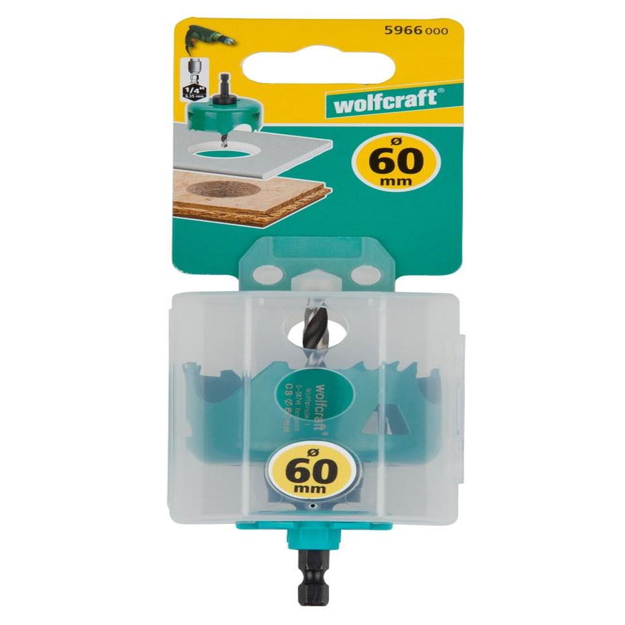 WOLFCRAFT Scie cloche CT maçonnerie/pierre/bois/plastique wolfcraft diamètre 60 mm
