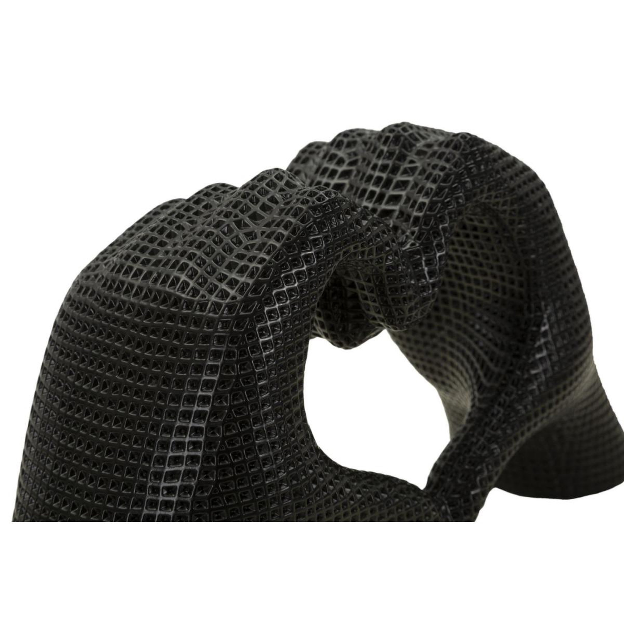 Voir la diapositive 5 : Paris Prix Mains cœur déco  lover  25cm noir