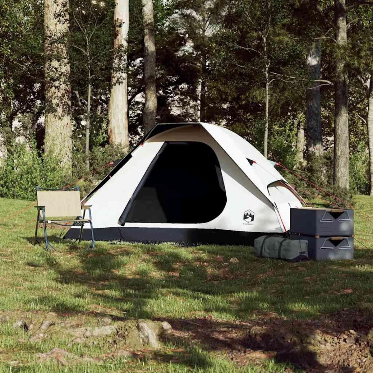 VIDAXL Tente de camping a dome 2 personnes tissu occultant impermeable