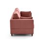 Voir la diapositive 6 : LISA DESIGN Anna - canapé droit 2 places avec poche en velours - pieds en bois